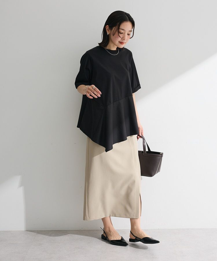 Green Parks「華やぎカットソー(アシメヘム)」|Tシャツ・カットソー|