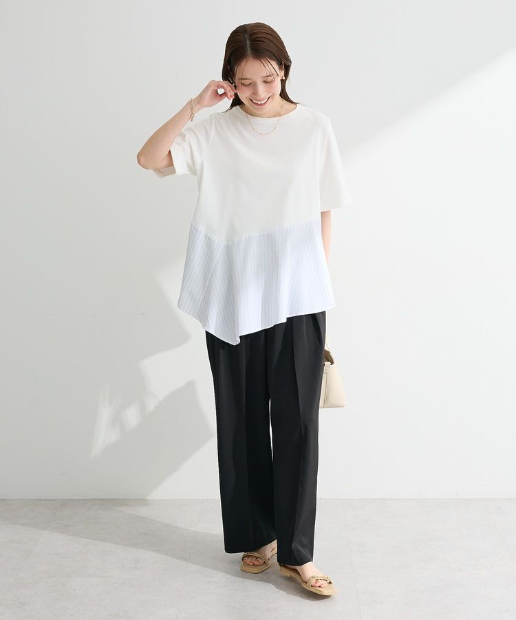 Green Parks「華やぎカットソー(アシメヘム)」|Tシャツ・カットソー|