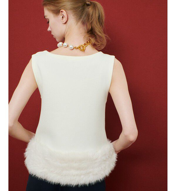 LOULOU WILLOUGHBY「【LOULOU WILLOUGHBY】ヘムファープルオーバー」|ニット・セーター|