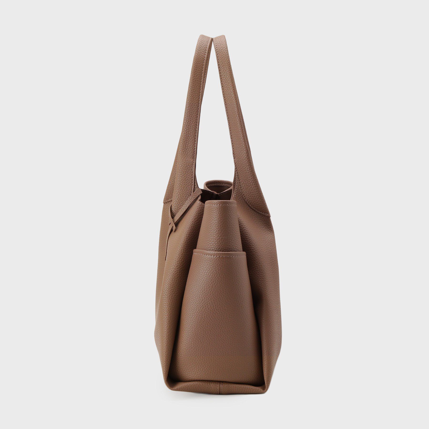 OPAQUE.CLIP「【軽量／多ポケット】ワイドマチ付きシュリンクトートバッグ」|トートバッグ|