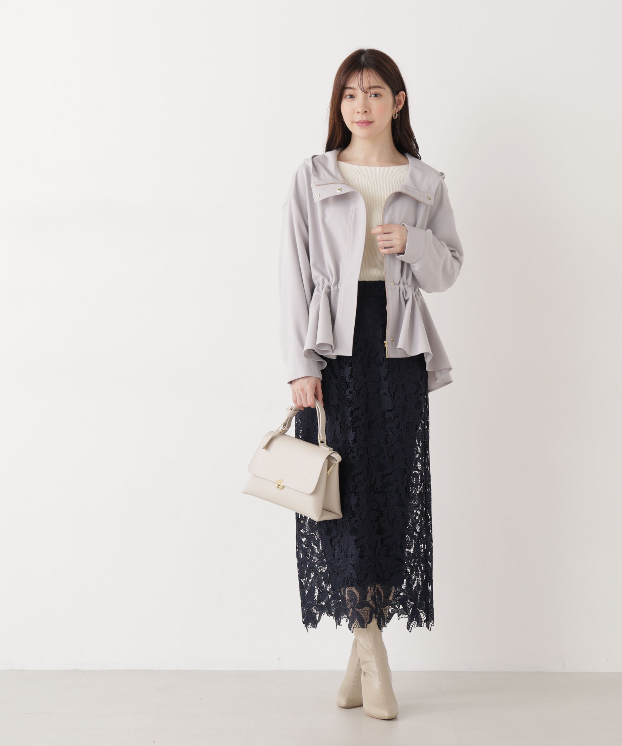 PROPORTION BODY DRESSING「レースタイトスカート　26SS」|スカート|