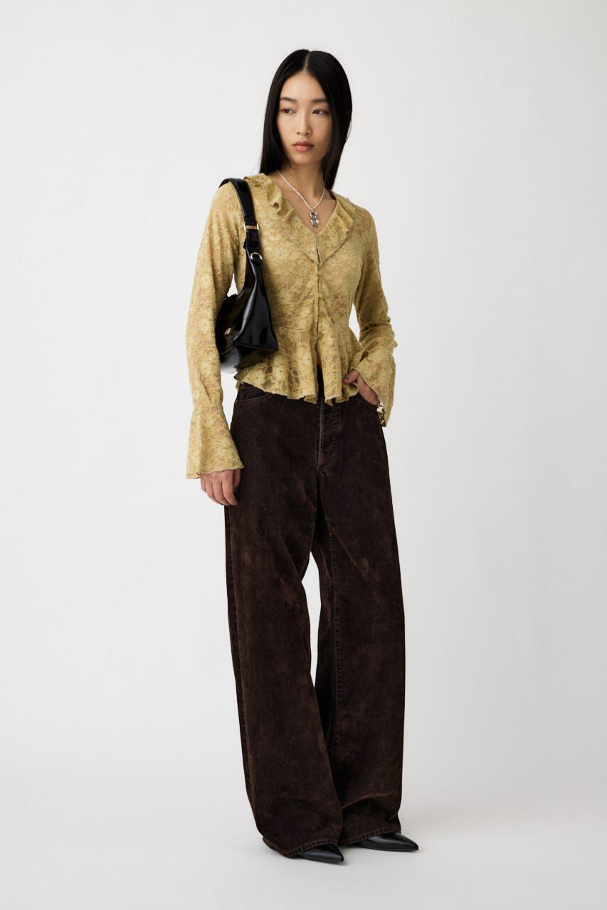 MOUSSY「MIDRISE CORDUROY バギー」|デニム|