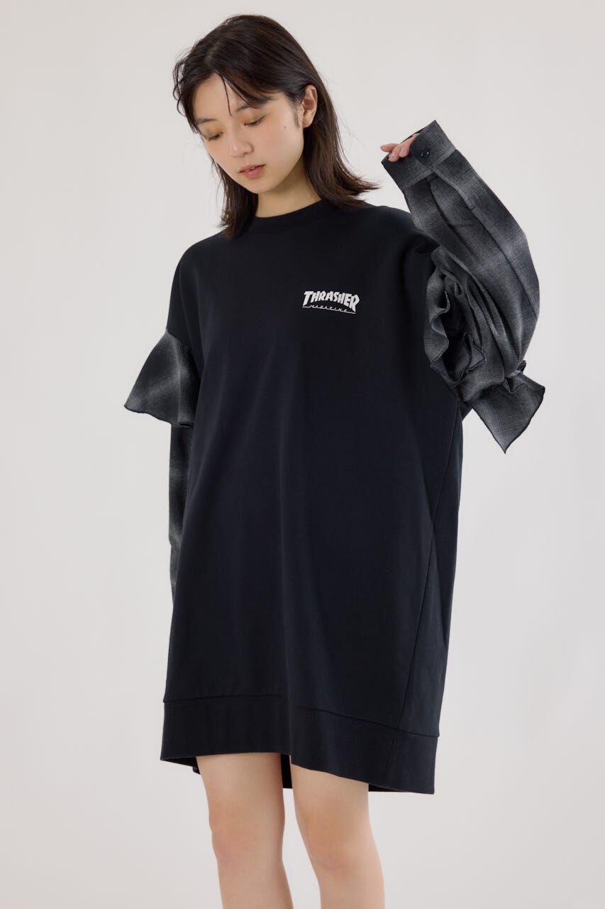 RODEO CROWNS「(THRASHER) リメイクスウェットワンピース」|ワンピース|