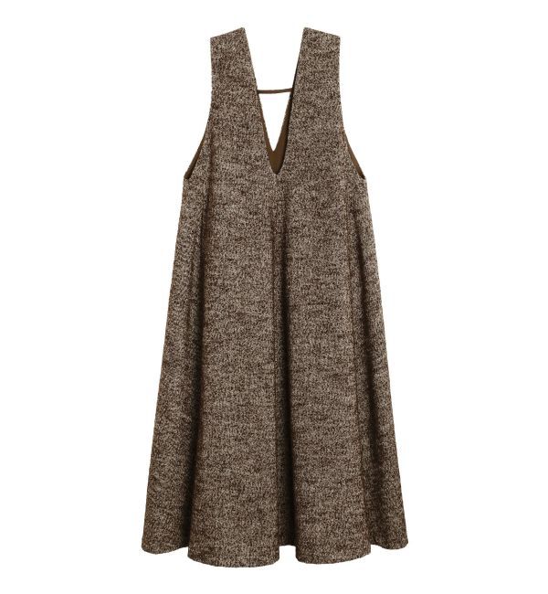ELENDEEK「TWEED DEEP V NECK OP」|ワンピース|