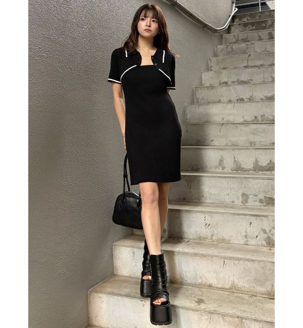 MURUA「2wayボレロライクポロワンピース」|ワンピース|