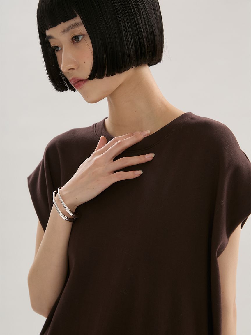 emmi atelier「カットドッキングサテンレースワンピース」|ワンピース|