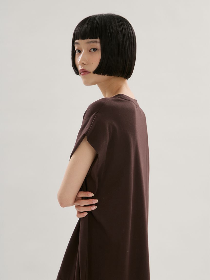 emmi atelier「カットドッキングサテンレースワンピース」|ワンピース|