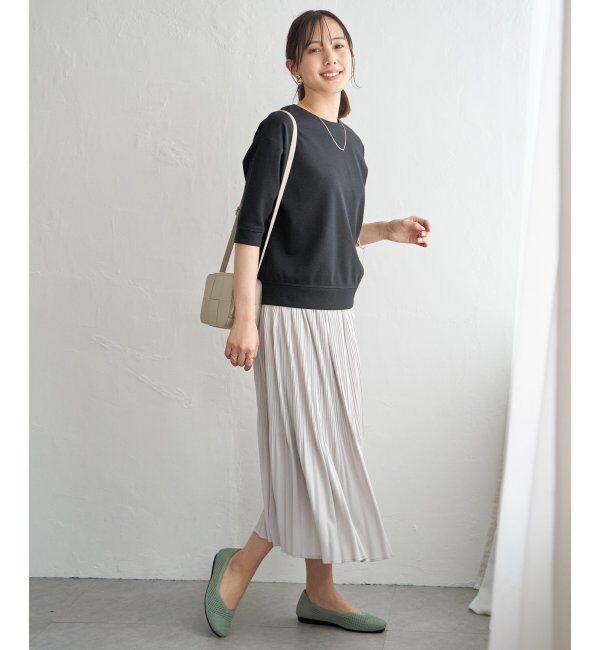 ikka「【2点セット】2WAYラメプルオーバー プリーツスカートセット」|ワンピース|