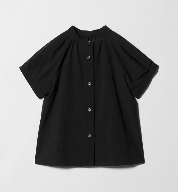 UNITED ARROWS green label relaxing「スタンドネック 2WAY ブラウス」|シャツ・ブラウス|BLACK