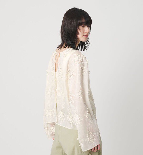BEAUTY&YOUTH UNITED ARROWS「セルロースナイロン エンブロイダリーシャツ 2WAY」|シャツ・ブラウス|