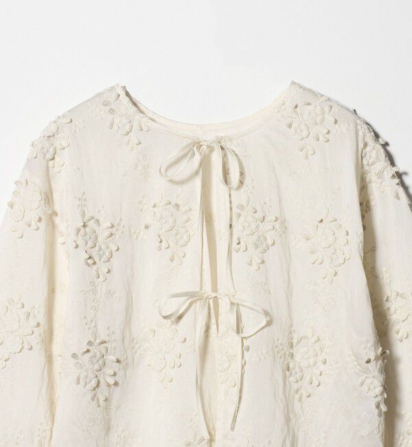 BEAUTY&YOUTH UNITED ARROWS「セルロースナイロン エンブロイダリーシャツ 2WAY」|シャツ・ブラウス|