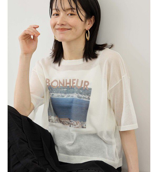 Rope&rsquo;Picnic「フォトプリントニットTシャツ」|ニット・セーター|キナリ(16)