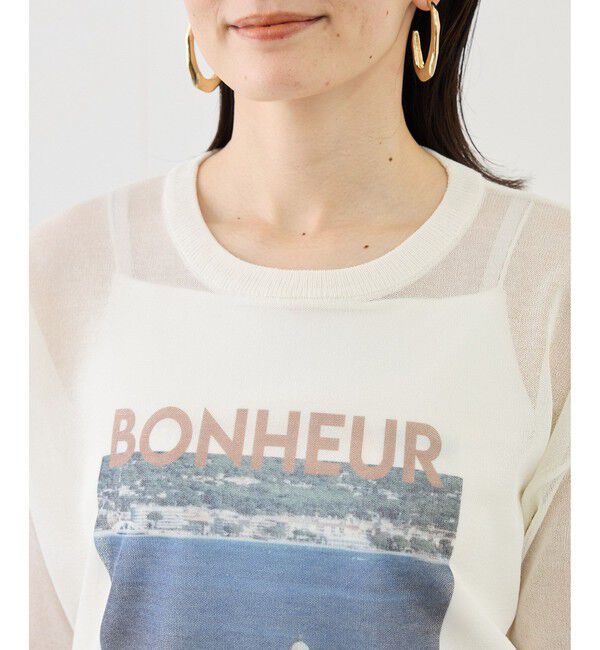 Rope&rsquo;Picnic「フォトプリントニットTシャツ」|ニット・セーター|