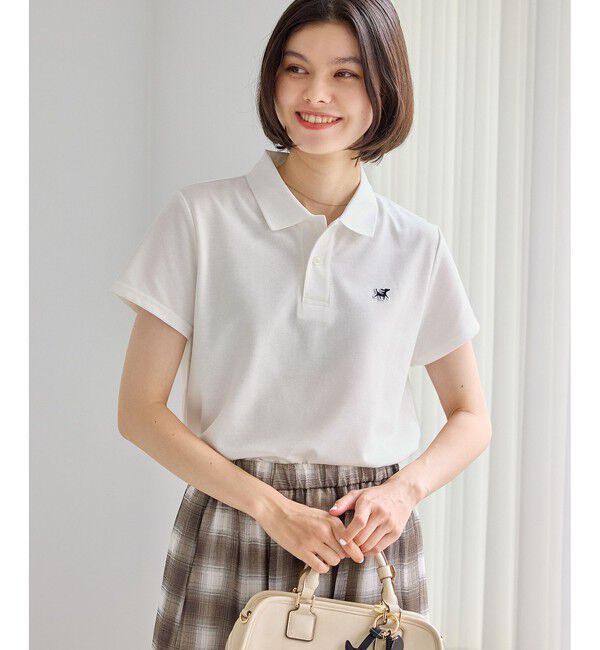 Rope&rsquo;Picnic「ワンポイント刺繍ポロシャツ」|ポロシャツ|オフホワイト(15)