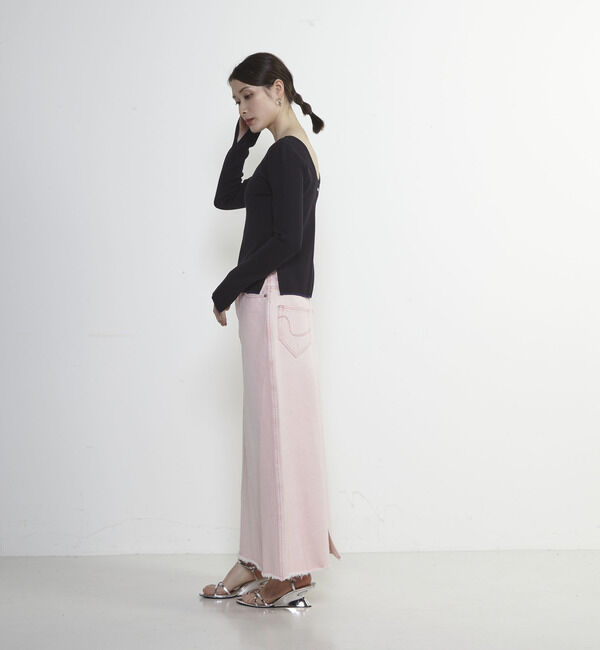 Soffitto「Soffitto刺繍入りクロップドニット」|ニット・セーター|