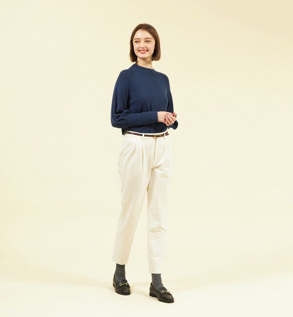 MACKINTOSH PHILOSOPHY「ブラッシュドライニングテーパードパンツ」|スラックス|