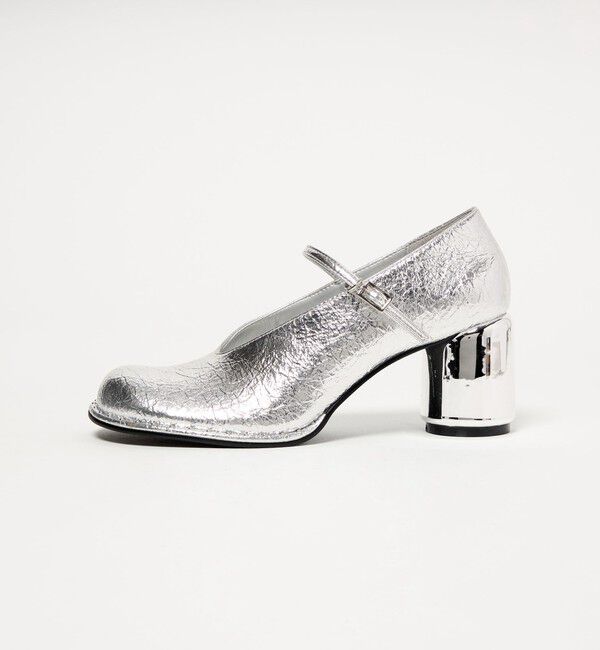 SY UNITED ARROWS「＜SY＞オブリークメリージェーン パンプス70&uarr;」|パンプス|SILVER