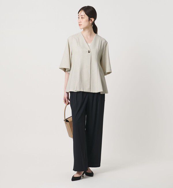 UNITED ARROWS「Spiree ストライプ ブラウス ‐ウォッシャブル‐」|シャツ・ブラウス|