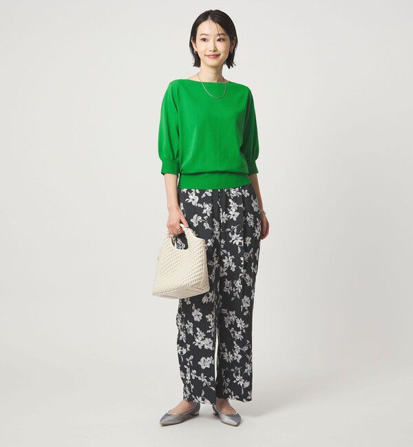 UNITED ARROWS green label relaxing「HIYOKE フォルム スリーブ プルオーバー ニット」|ニット・セーター|