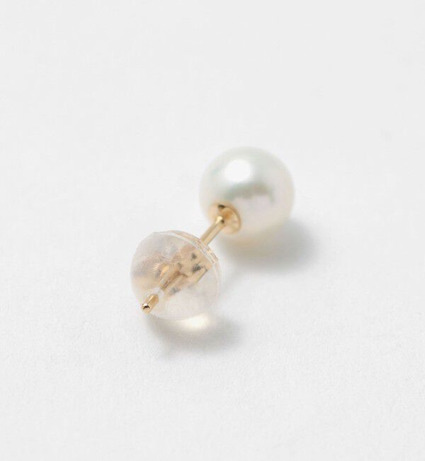 BEAUTY&YOUTH UNITED ARROWS「K10 淡水パール ピアス/5mm」|ピアス|