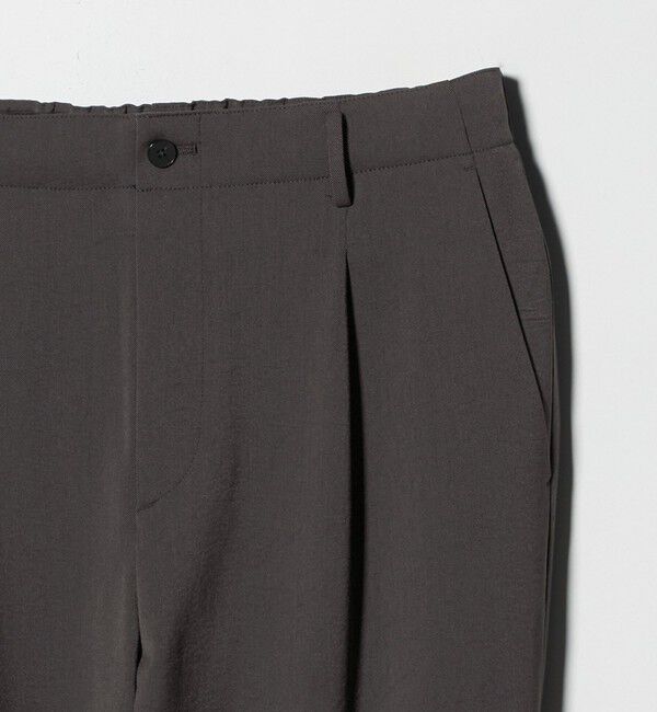 BEAUTY&YOUTH UNITED ARROWS「トリクシオン/TRIXION シャンブレー 1P テーパード スラックス NO.5 セットアップ対応 ウォッシャブル」|チノ|