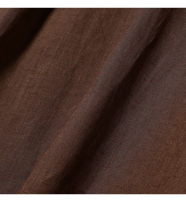 Ray BEAMS 「リネン スタンドカラー フレンチスリーブ シャツ」|シャツ・ブラウス|