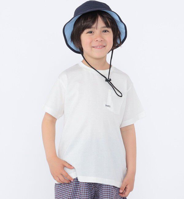 SHIPS KIDS「【累計販売数1万枚突破!!】【WEB限定】SHIPS KIDS:100～160cm /SHIPS マイクロロゴ Tシャツ」|Tシャツ・カットソー|