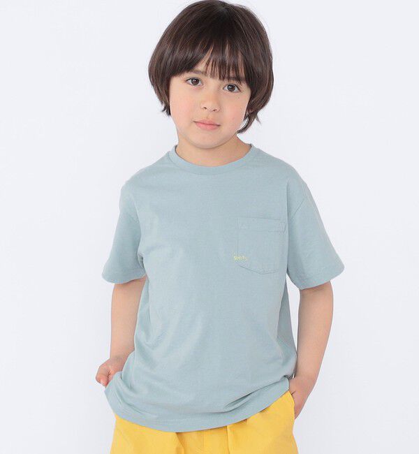 SHIPS KIDS「【累計販売数1万枚突破!!】【WEB限定】SHIPS KIDS:100～160cm /SHIPS マイクロロゴ Tシャツ」|Tシャツ・カットソー|
