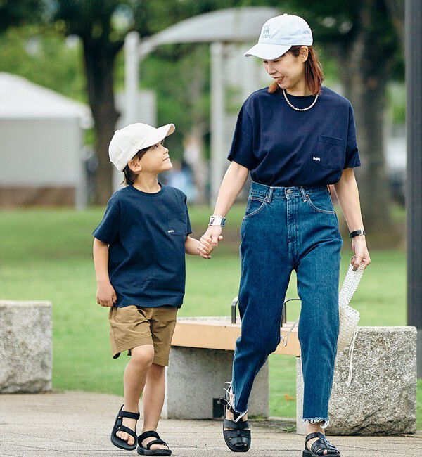SHIPS KIDS「【累計販売数1万枚突破!!】【WEB限定】SHIPS KIDS:100～160cm /SHIPS マイクロロゴ Tシャツ」|Tシャツ・カットソー|