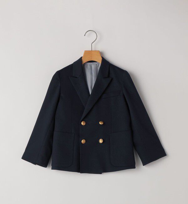 SHIPS KIDS「SHIPS KIDS:110～130cm /セレモニー ポンチ ダブルボタン ジャケット」|スーツ|