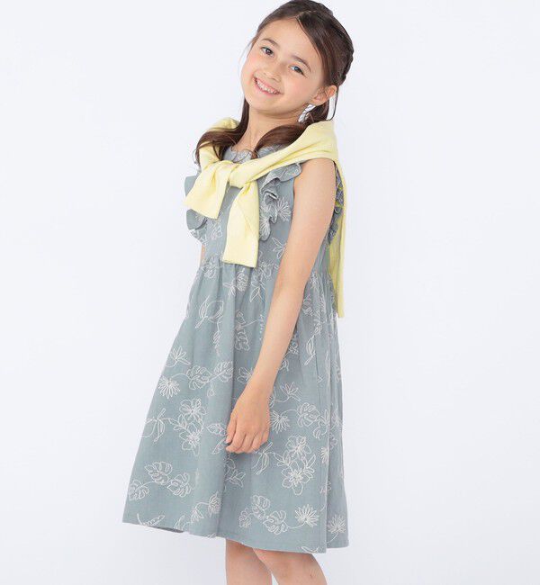 SHIPS KIDS「SHIPS KIDS:100～130cm /エンブロイダリー ワンピース」|ワンピース|