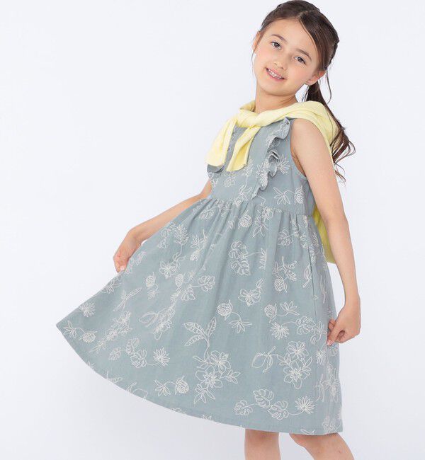 SHIPS KIDS「SHIPS KIDS:100～130cm /エンブロイダリー ワンピース」|ワンピース|