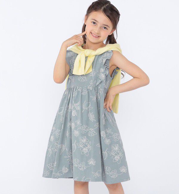 SHIPS KIDS「SHIPS KIDS:100～130cm /エンブロイダリー ワンピース」|ワンピース|