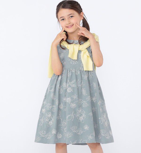 SHIPS KIDS「SHIPS KIDS:100～130cm /エンブロイダリー ワンピース」|ワンピース|