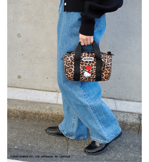 OUTDOOR PRODUCTS Usual Things「追加 HELLO KITTY 230 ROLL BOSTON SMALL ex LEOPARD」|ショルダー・メッセンジャー|