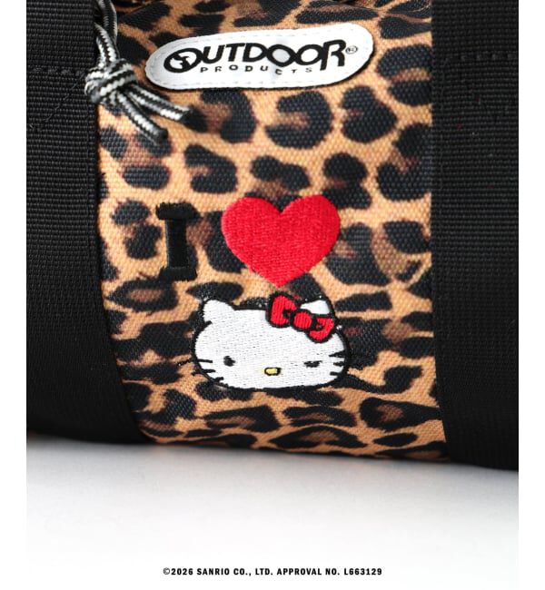 OUTDOOR PRODUCTS Usual Things「追加 HELLO KITTY 230 ROLL BOSTON SMALL ex LEOPARD」|ショルダー・メッセンジャー|