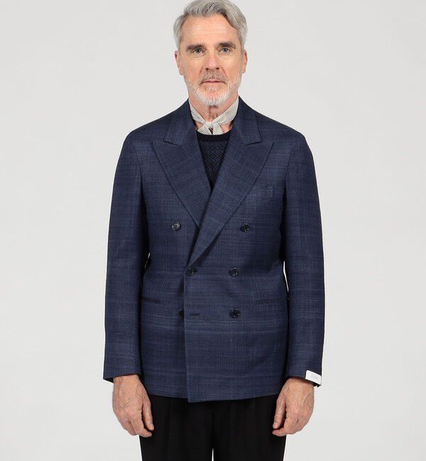 TOMORROWLAND MENS「【別注】De Petrillo SIBILLA シルクネップ ダブルブレステッド6Bジャケット」|テーラードジャケット|