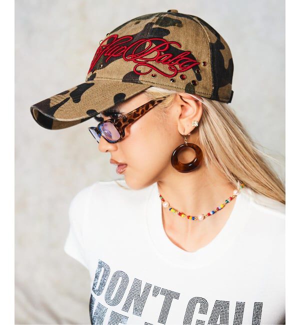 JOINT WORKS「SupBaby by SUPPLIER Jewel Studs Logo 6 Panel Cap」|キャップ・キャスケット|