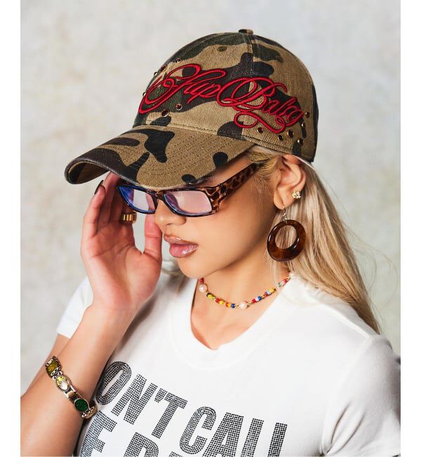 JOINT WORKS「SupBaby by SUPPLIER Jewel Studs Logo 6 Panel Cap」|キャップ・キャスケット|