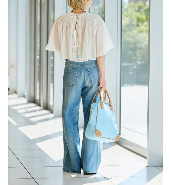 IENA LA BOUCLE「IENA LA BOUCLE ハンドタックボレロブラウス」|シャツ・ブラウス|