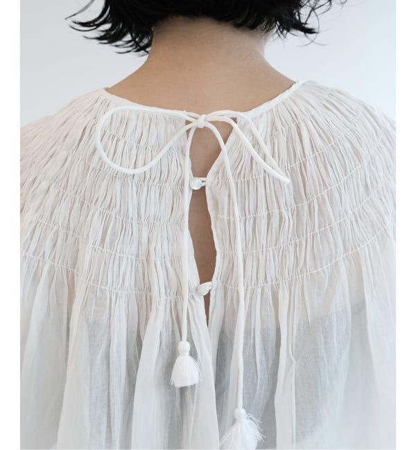 IENA LA BOUCLE「IENA LA BOUCLE ハンドタックボレロブラウス」|シャツ・ブラウス|