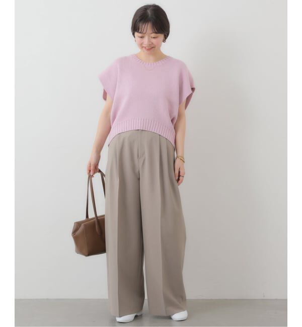 SLOBE IENA「《予約》フォルムニットベスト」|ベスト・ジレ|