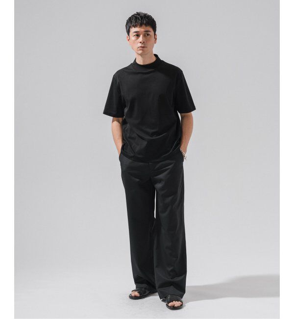 EDIFICE「nomiamo (ノミアモ) 別注 スヴィンコットン モックネック ワイドTシャツ」|Tシャツ・カットソー|