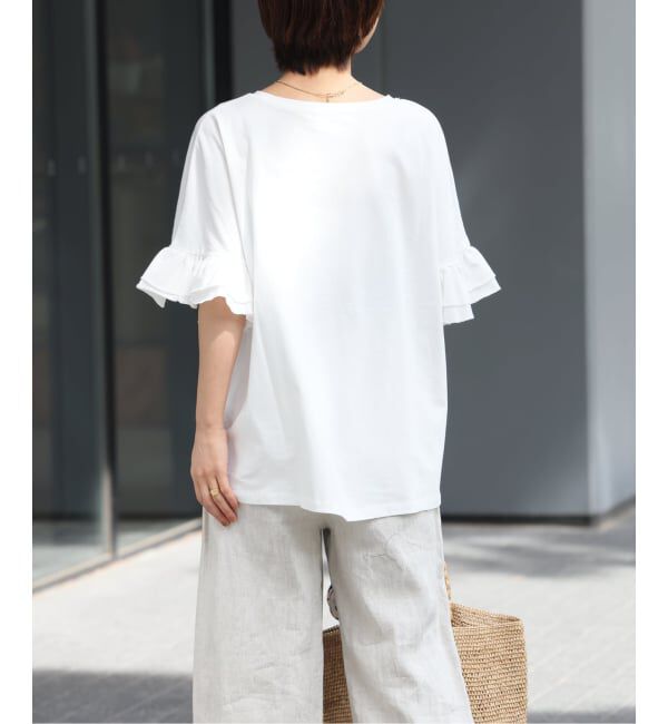 JOURNAL STANDARD relume「《追加》コットンダブルフリルTEE」|Tシャツ・カットソー|