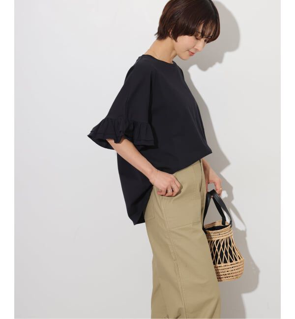 JOURNAL STANDARD relume「《追加》コットンダブルフリルTEE」|Tシャツ・カットソー|