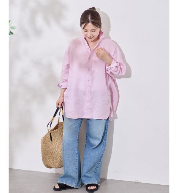 JOURNAL STANDARD「【TICCA / ティッカ】リネンスクエアビッグシャツ uni」|シャツ・ブラウス|
