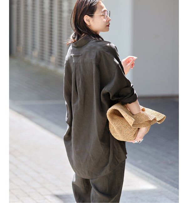 JOURNAL STANDARD「【TICCA / ティッカ】リネンスクエアビッグシャツ uni」|シャツ・ブラウス|