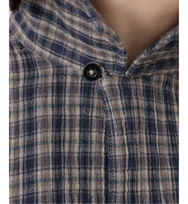 journal standard luxe「【HTS】COTTON CHECK ONE-UP COLLAR SHIRT」|シャツ・ブラウス|
