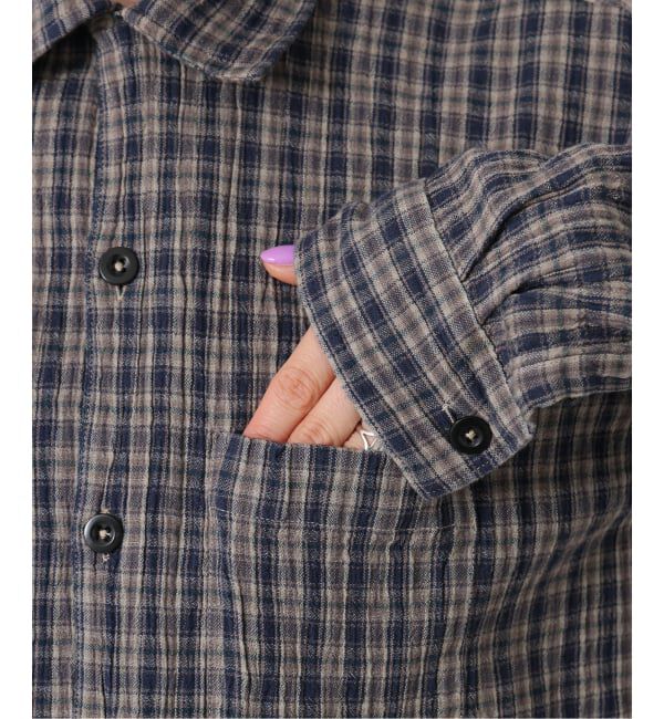 journal standard luxe「【HTS】COTTON CHECK ONE-UP COLLAR SHIRT」|シャツ・ブラウス|