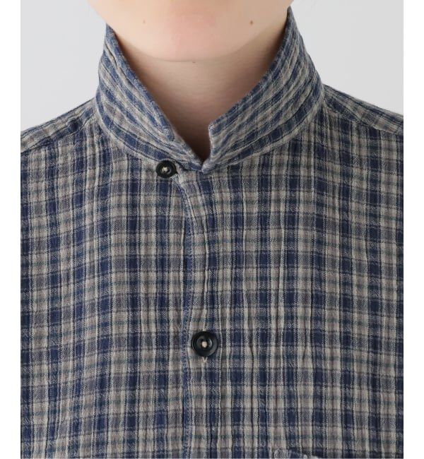 journal standard luxe「【HTS】COTTON CHECK ONE-UP COLLAR SHIRT」|シャツ・ブラウス|
